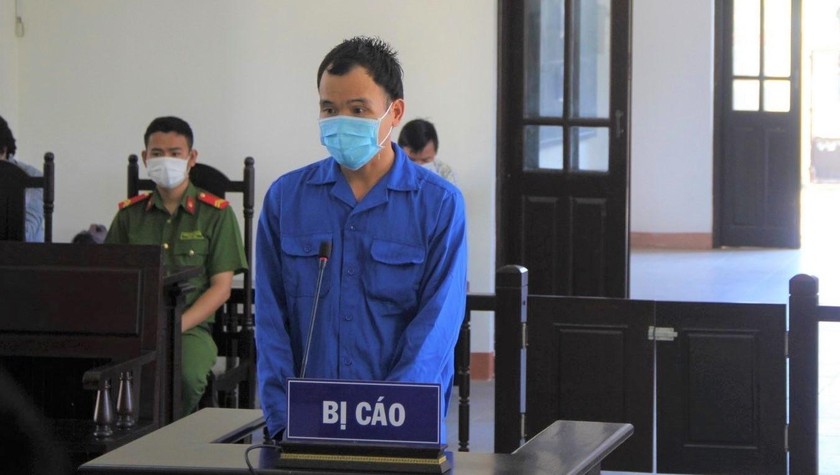 Bị cáo Nguyễn Hoàng Tâm tại phiên tòa.