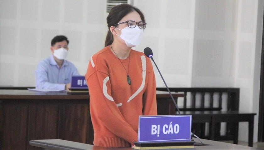 Bị cáo Lê Thị Mây tại phiên xét xử chiều 18/11.