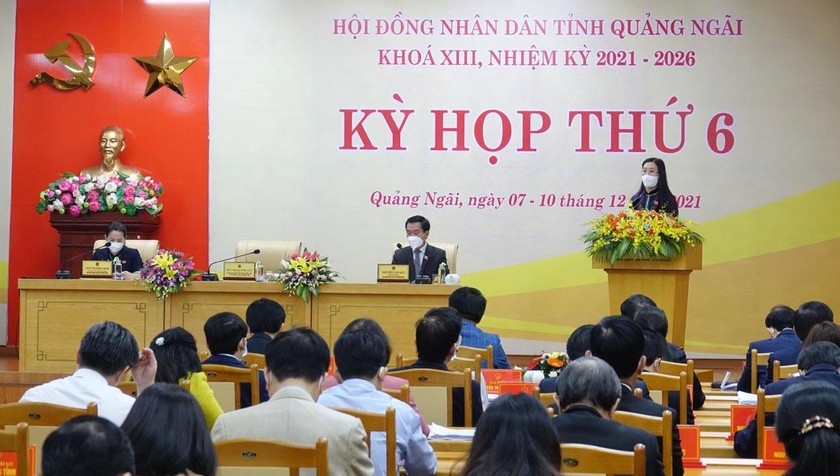 Khai mạc Kỳ họp thứ 6 HĐND tỉnh Quảng Ngãi khoá XIII
