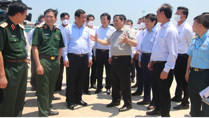 Thủ tướng Chính Phủ Phạm Minh Chính kiểm tra và làm việc tại Quảng Nam