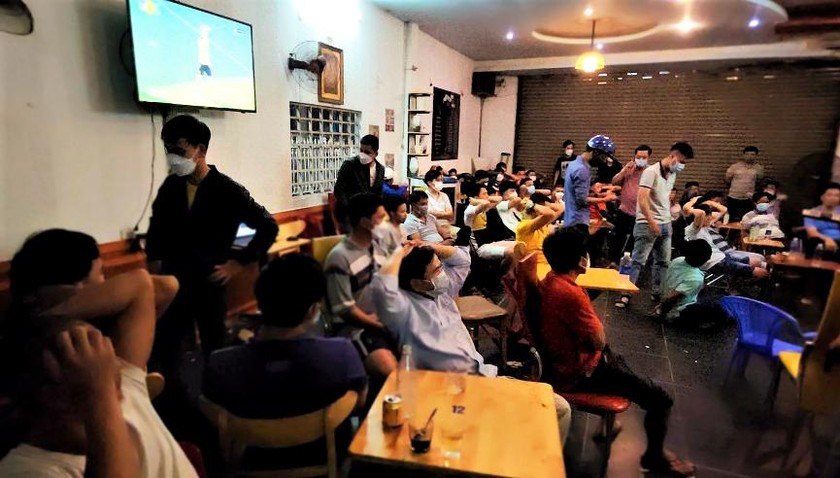 Quán cafe nơi phát hiện 2 đối tượng tổ chức cá độ bóng đá cho sinh viên, công nhân.