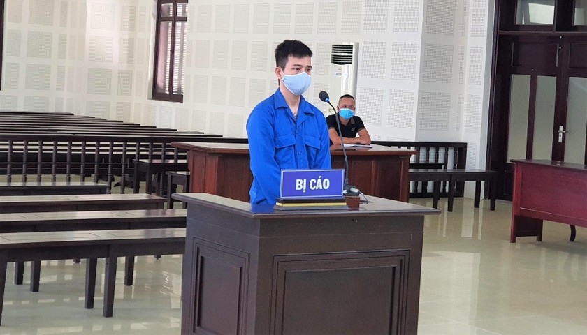 Bị cáo Huỳnh Đình Tiến tại phiên xét xử.