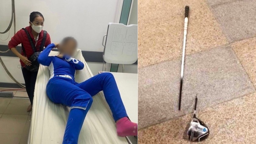 Hình ảnh nhân viên sân golf nhập viện cấp cứu nghi bị hành hung 