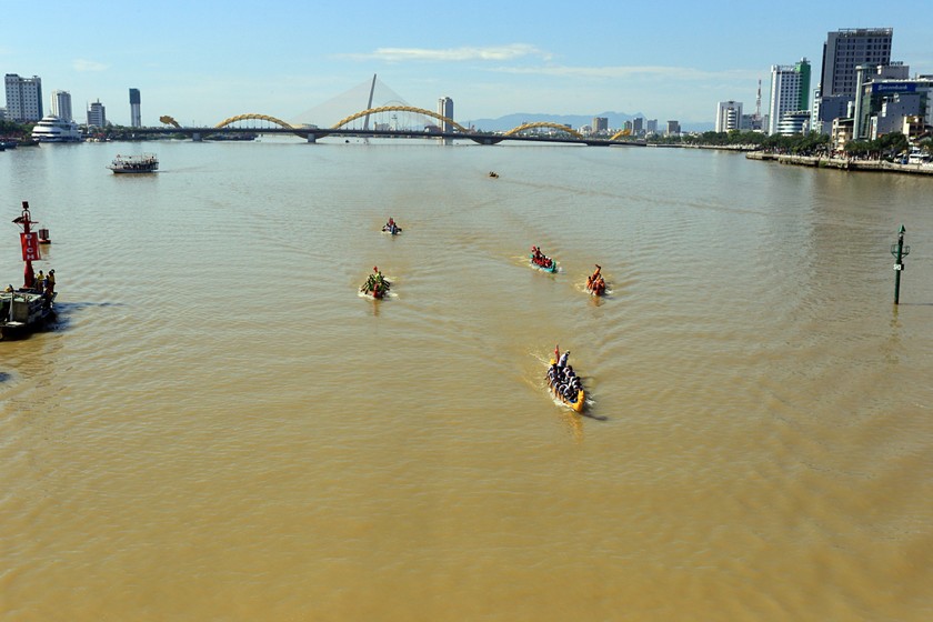 "Giải đua thuyền truyền thống Đà Nẵng mở rộng" sẽ diễn ra lúc 7h30 ngày 2/9 trên sông Hàn. 