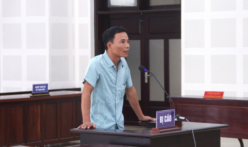 Bị cáo Phan Đăng Khoa tại phiên tòa.