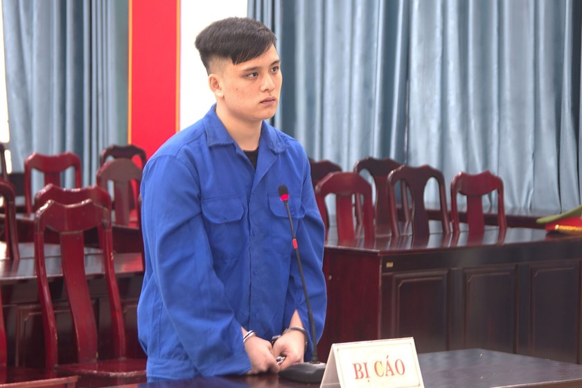 Bị cáo Nguyễn Tiến Tùng tại phiên xét xử.