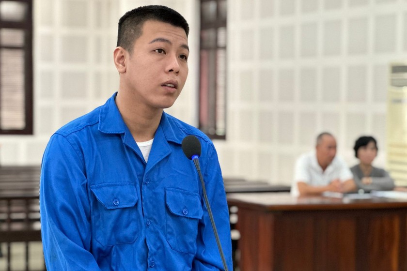 Bị cáo Lê Thanh Tùng tại phiên xét xử.