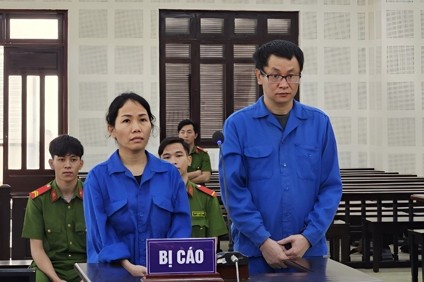 Vợ chồng bị cáo Mai Nữ Lan Ngọc và Huỳnh Phước Tuấn nhận tổng cộng 33 năm tù.