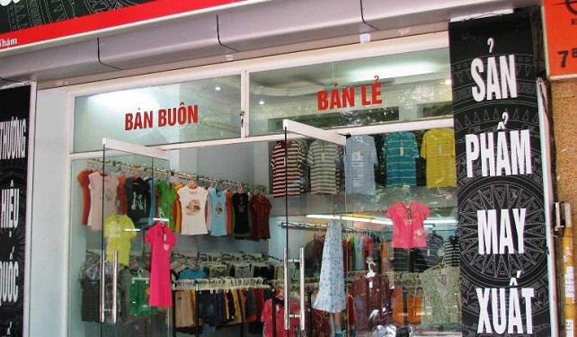 Một cửa hàng bán quần áo “Made in Vietnam”, VNXK
