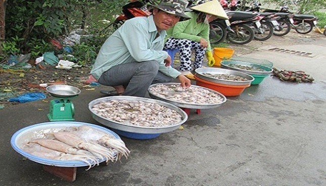 Xuất hiện mực “lạ” giá 40.000 đồng/kg ở vỉa hè Sài Gòn 