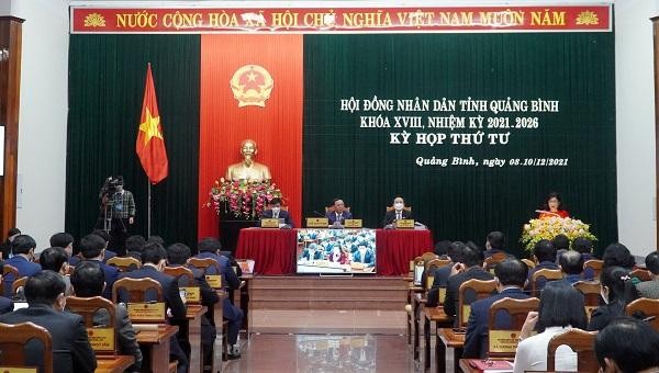 Toàn cảnh phiên khai mạc kỳ họp thứ 4, HĐND tỉnh Quảng Bình khóa XVIII