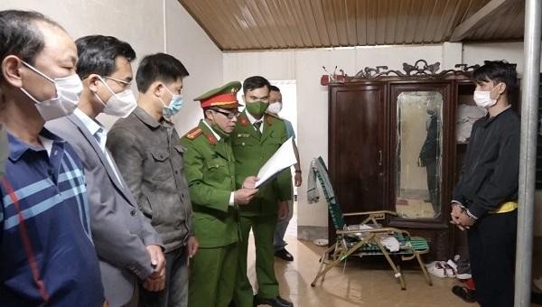 Phòng Cảnh sát hình sự Công an tỉnh đã tiến hành khám xét nơi ở của đối tượng Trần Văn Lương.