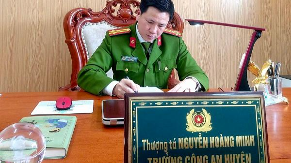 Thượng tá Nguyễn Hoàng Minh, Trưởng Công an huyện Quảng Trạch.