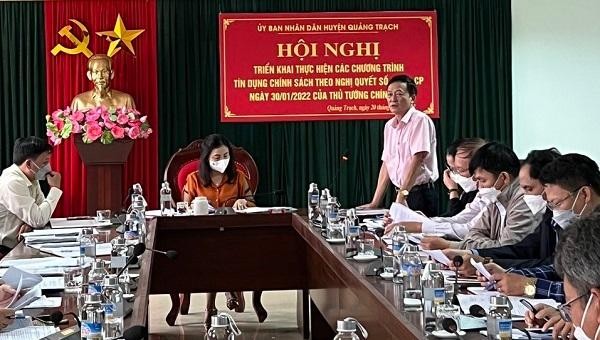 NHCSXH huyện Quảng Trạch đưa Nghị quyết 11 của Chính phủ vào thực tiễn.