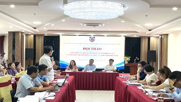 Bộ Tư pháp tổ chức hội thảo lấy ý kiến triển khai Đề án 06 tại Quảng Bình sáng nay 14/7.