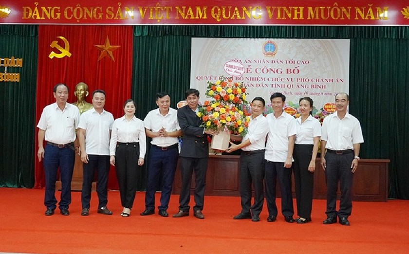 Bổ nhiệm Phó Chánh án TAND tỉnh Quảng Bình | Báo Pháp luật Việt Nam điện tử