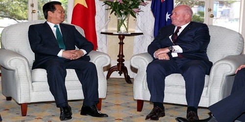 Thủ tướng Nguyễn Tấn Dũng hội kiến với Toàn quyền Australia Peter Cosgrove - (Ảnh: VGP/Nhật Bắc)