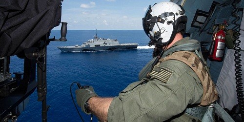 Tàu USS Fort Worth của Mỹ vừa thực hiện tuần tra ở biển Đông. (Ảnh: Hải quân Mỹ)