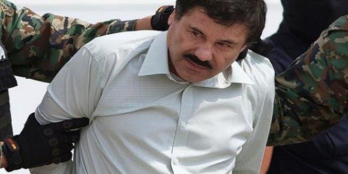 Joaquin "El Chapo" Guzman khi bị bắt vào tháng 2/2014