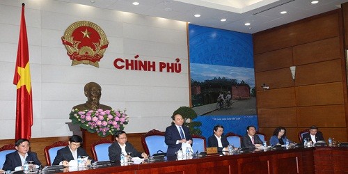 Phó Thủ tướng Nguyễn Xuân Phúc chủ trì Hội nghị. (Ảnh: VGP)