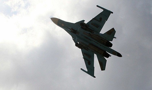 Chiến đấu cơ ném bom Su-34 của Nga. Ảnh: Reuters