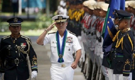 Đô đốc Hải quân Mỹ Harris. Ảnh: Reuters
