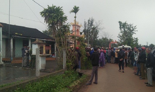 Ngôi nhà nơi cụ bà Nguyễn Thị Hạ bị sát hại