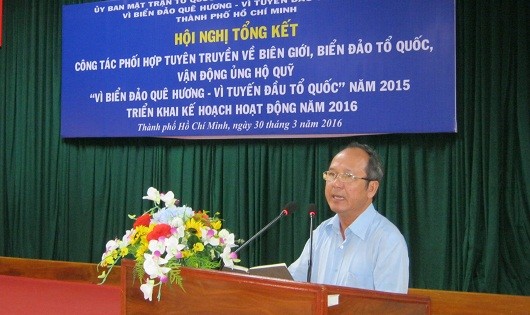 Chủ tịch UB MTTQVN TP Hồ Chí Minh Nguyễn Hoàng Năng kêu gọi cần đặc biệt quan tâm chăm lo đến đội ngũ ngư dân.