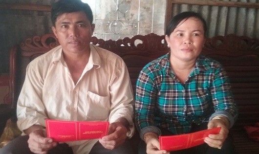 Vợ chồng anh Nguyễn Văn Hút (SN 1974) và chị Nguyễn Thị Dẻo (SN 1972) 