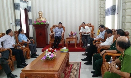 Bộ trưởng Bộ Tư pháp Lê Thành Long làm việc với huyện ủy, UBND và các sở ban nghành tại huyện U Minh Thượng (Kiên Giang).