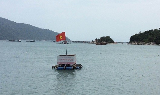 Vị trí đánh dấu nơi con tàu không số mang ký hiệu 143 chìm là di tích lịch sử quốc gia ở Vũng Rô.