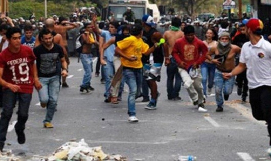 Biểu tình ở Venezuela.