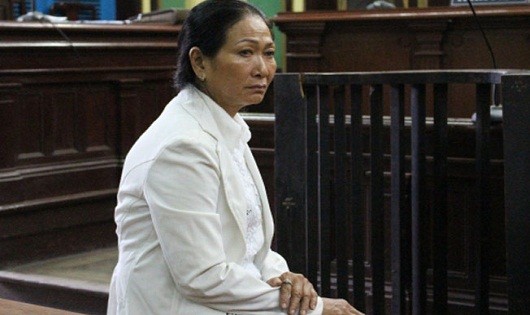 Bà Nguyễn Thị Chưa tại phiên tòa phúc thẩm.
