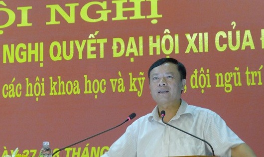 Đồng chí Phạm Văn Linh phát biểu khai mạc Hội nghị - Ảnh: HM