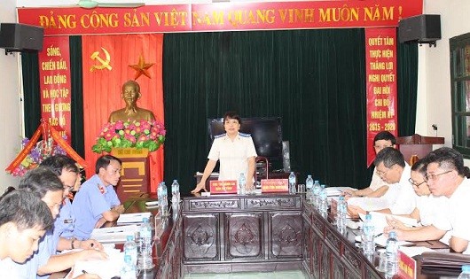 Cục trưởng Phạm Thị Đương chủ trì một cuộc họp liên ngành bàn biện pháp thi hành án.