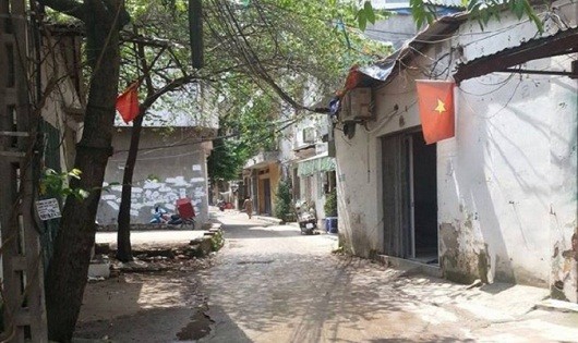 Ngõ 184 phố Hoa Bằng nơi xảy ra vụ truy sát