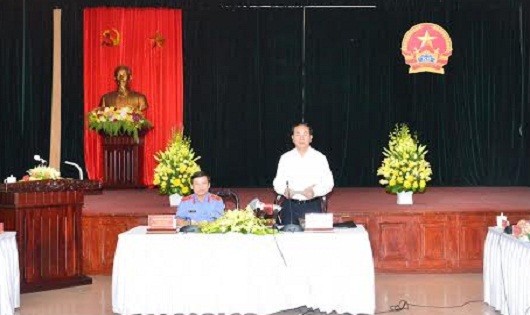 Chủ tịch nước Trần Đại Quang phát biểu tại buổi làm việc với VKSNDTC.