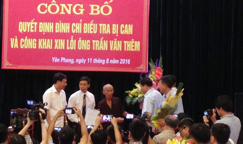 Cảm động buổi công khai xin lỗi tử tù Trần Văn Thêm