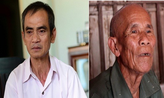 Ông Huỳnh Văn Nén (trái) và ông Trần Văn Thêm.
