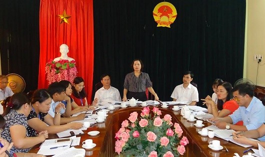 Đồng chí Nguyễn Thị Thược, Giám đốc Sở Tư pháp phát biểu kết luận Hội nghị.