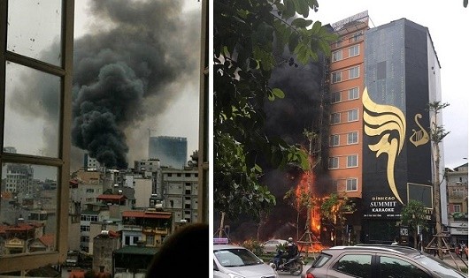 Toàn cảnh vụ hỏa hoạn kinh hoàng phố Trần Thái Tông