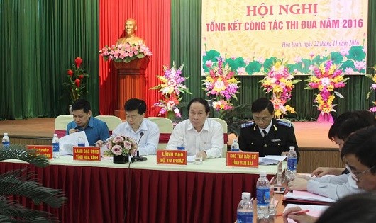 Thứ trưởng Bộ Tư pháp Lê Tiến Châu chủ trì Hội nghị tổng kết công tác thi đua khen thưởng khu vực các tỉnh miền núi phía Bắc.