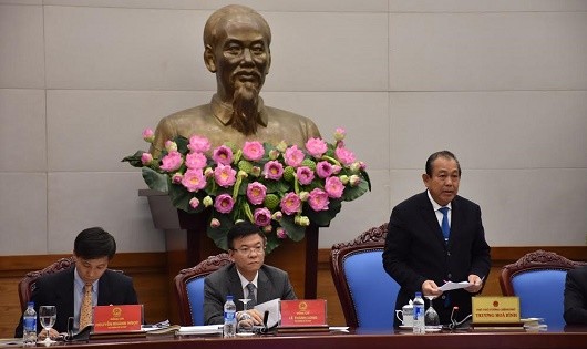 Phó Thủ tướng Trương Hòa Bình phát biểu chỉ đạo hội nghị.