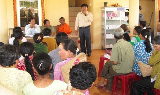 Một buổi tuyên truyền pháp luật tại tỉnh Bạc Liêu.