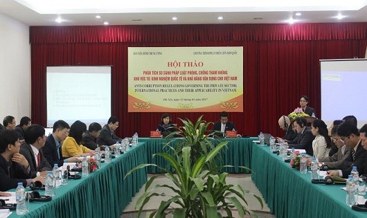 Hội thảo về phòng chống tham nhũng trong khu vực tư do Ban Nội chính Trung ương tổ chức.