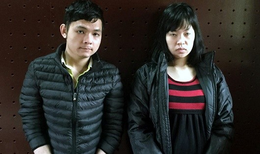 Cặp đôi Văn Chung (phải) và Kim Anh tại CQĐT.