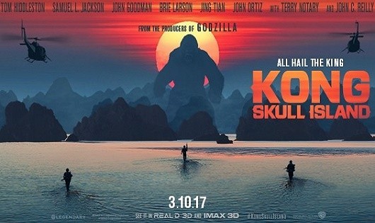 Cảnh sắc Ninh Bình tuyệt đẹp xuất hiện trong poster phim “Kong: Skull Island”.