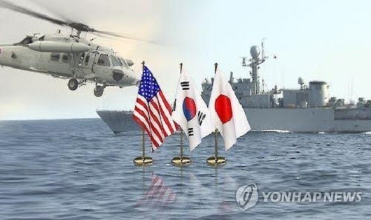 Mỹ, Nhật, Hàn tiến hành tập trận chung.