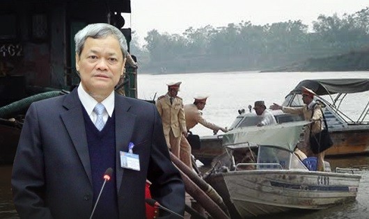 Chủ tịch tỉnh Bắc Ninh và dòng sông Cầu bị nạo vét.