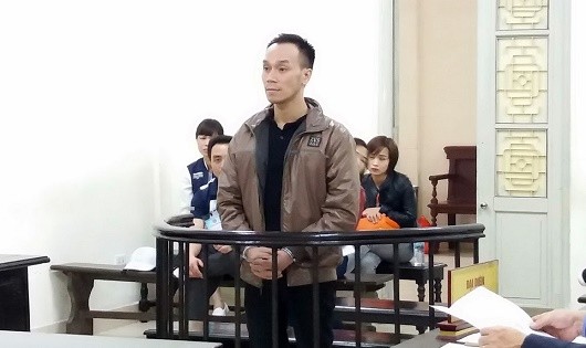 Bị cáo Nguyễn Thành Trung tại phiên tòa sơ thẩm